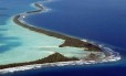 Atol de Funafuti, em Tuvalu, uma das ilhas ameaçadas pelo aquecimento global