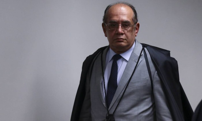 O ministro Gilmar Mendes, durante sessão do Supremo Tribunal Federal Foto: Jorge William / Agência O Globo/23-05-2017