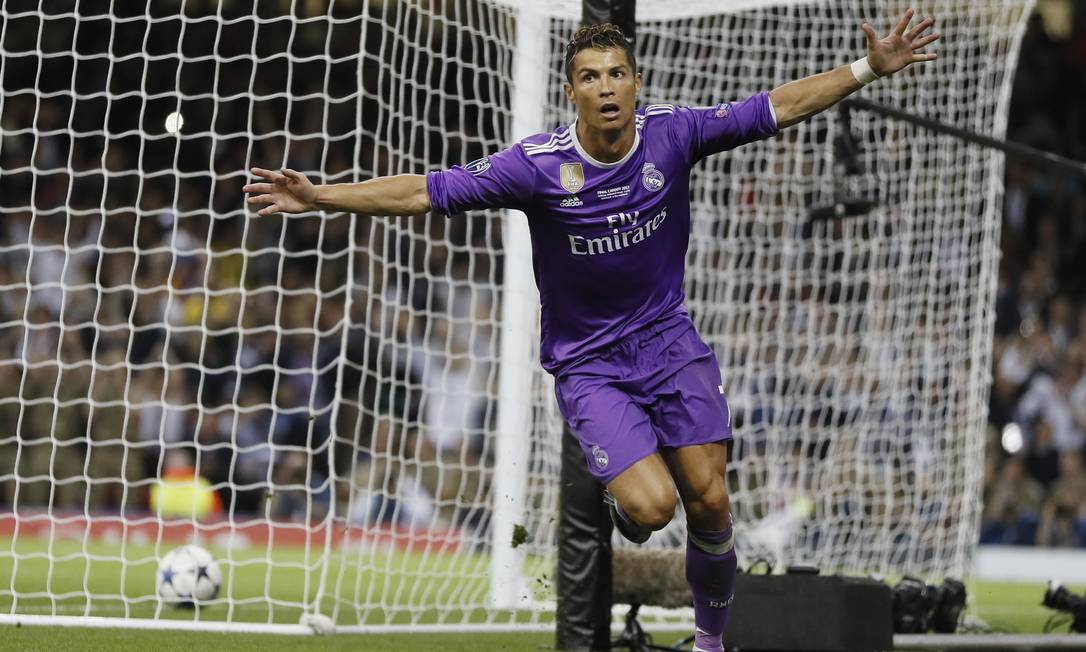 Cristiano Ronaldo foi o cara na vitória do Real Madrid sobre a Juventus Foto: Kirsty Wigglesworth / AP
