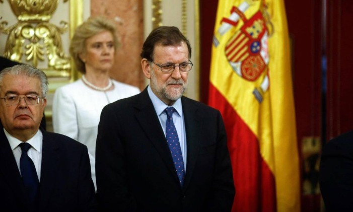 O primeiro ministro espanhol Mariano Rajoy Foto: OSCAR DEL POZO / AFP