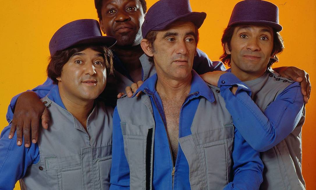 O elenco original de 'Os Trapalhões' Foto: Divulgação
