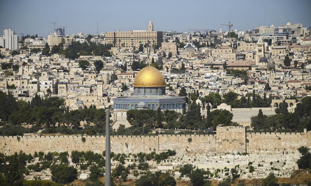 O Domo da Rocha, na Cidade Velha de Jerusalém Foto: Mahmoud Illean / AP