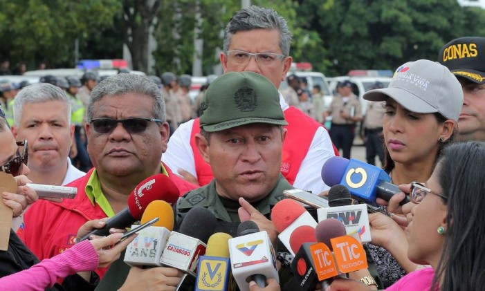 Carlos Pérez Ampueda é ex-comandante da Guarda Nacional Bolivariana e atual diretor da Polícia Nacional Bolivariana na Venezuela Foto: .