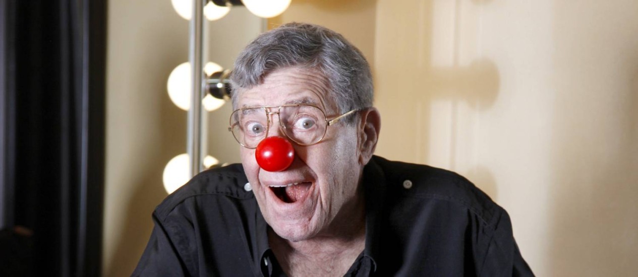 Jerry Lewis em 2012, aos 86 anos, em um musical baseado em "O professor aloprado" Foto: JOSH ANDERSON / Agência O Globo