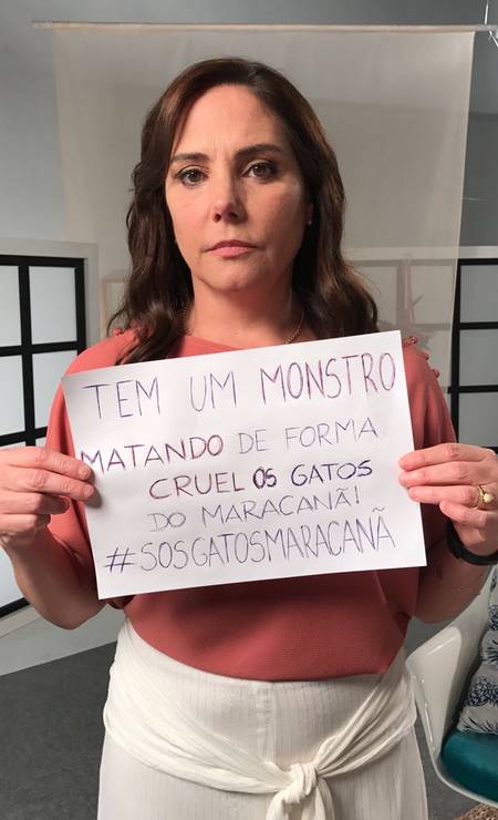 Atriz Heloísa Périssé participa da campanha contra a matança de animais no Maracanã Foto: Divulgação