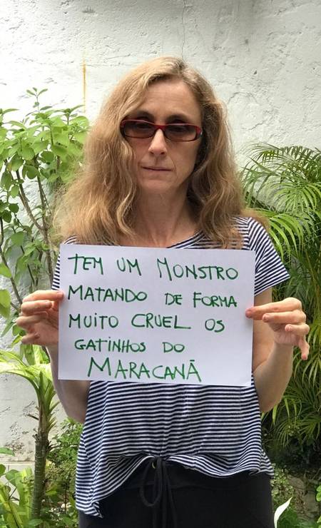 A atriz Betty Gofman iniciou uma campanha nas redes sociais com a hashtag #sosgatosmaracana Foto: Divulgação