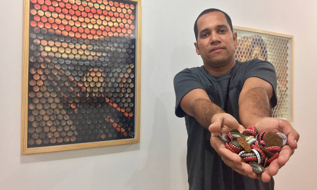Artista pl&aacute;stico transforma tampinhas met&aacute;licas em obras de arte - Jornal O  Globo