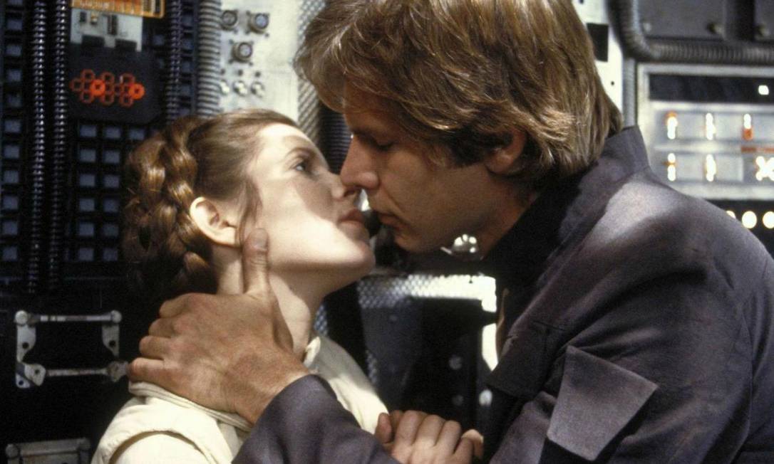 Carrie Fisher e Harrison Ford em cena de 'Star Wars' Foto: Divulgação