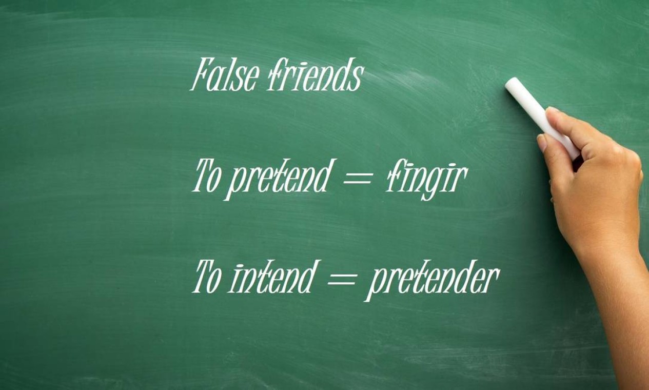 False friends: PRETEND x PRETENDER