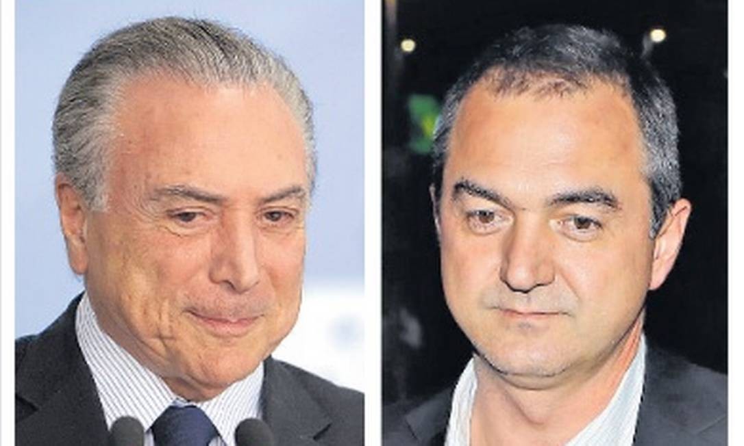 O presidente Michel Temer e o dono da JBS Joesley Batista Foto: Arquivo