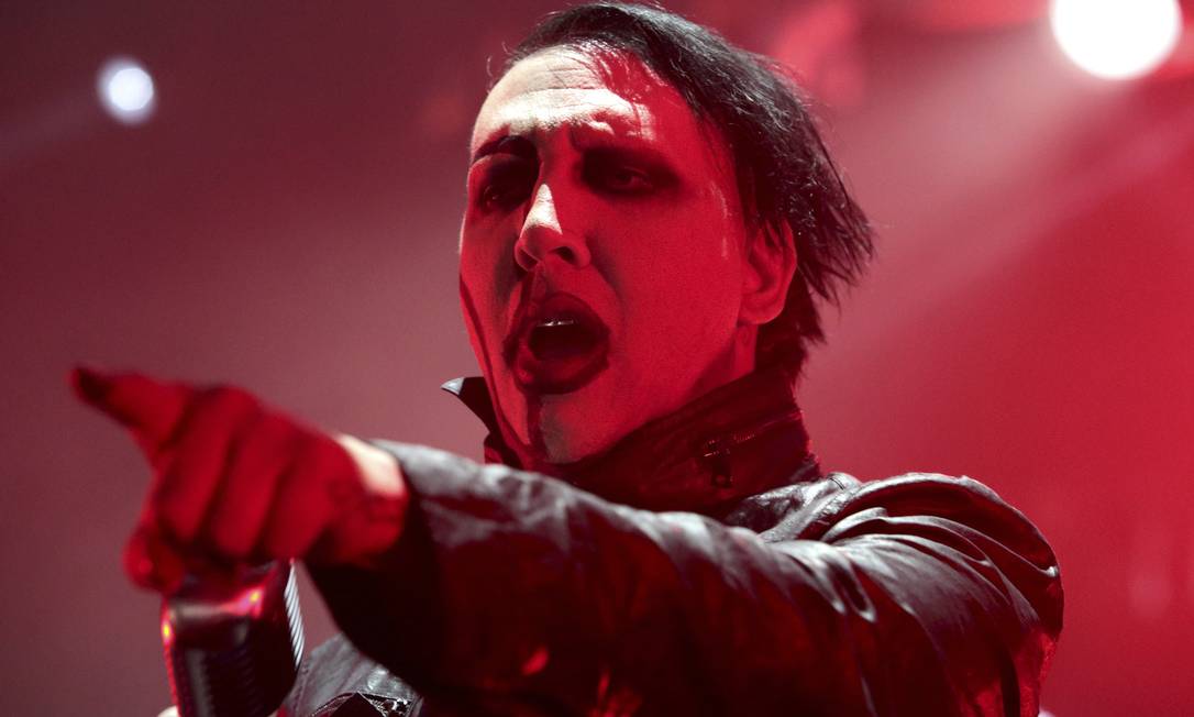 O cantor americano Marilyn Manson Foto: Owen Sweeney / Owen Sweeney/Invision/AP