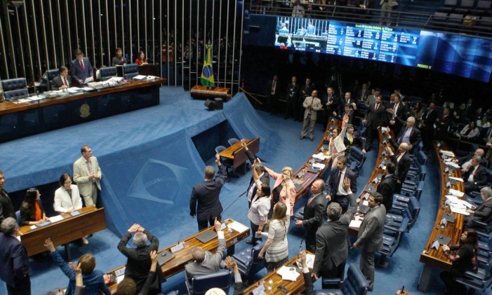 O plenário do Senado Foto: Jorge William / Agência O Globo / 4-10-17