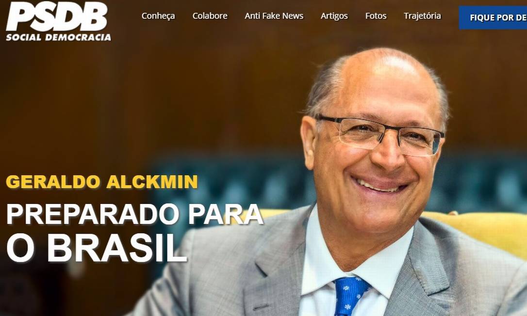 Site Do PSDB-SP Lança Alckmin Como Pré-candidato à Presidência - Jornal ...