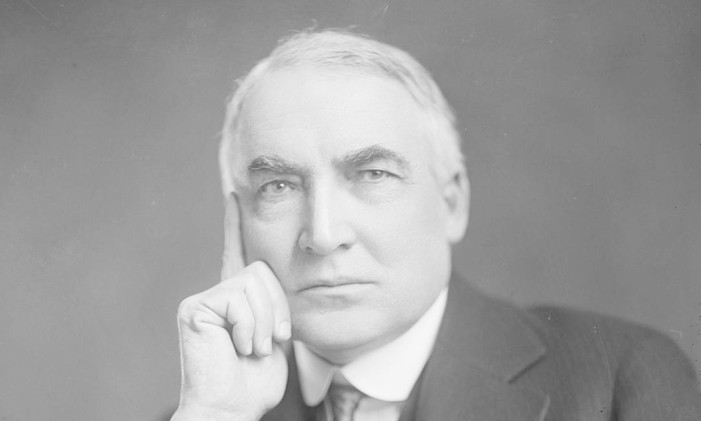 Retrato do presidente Warren Harding Foto: Reprodução