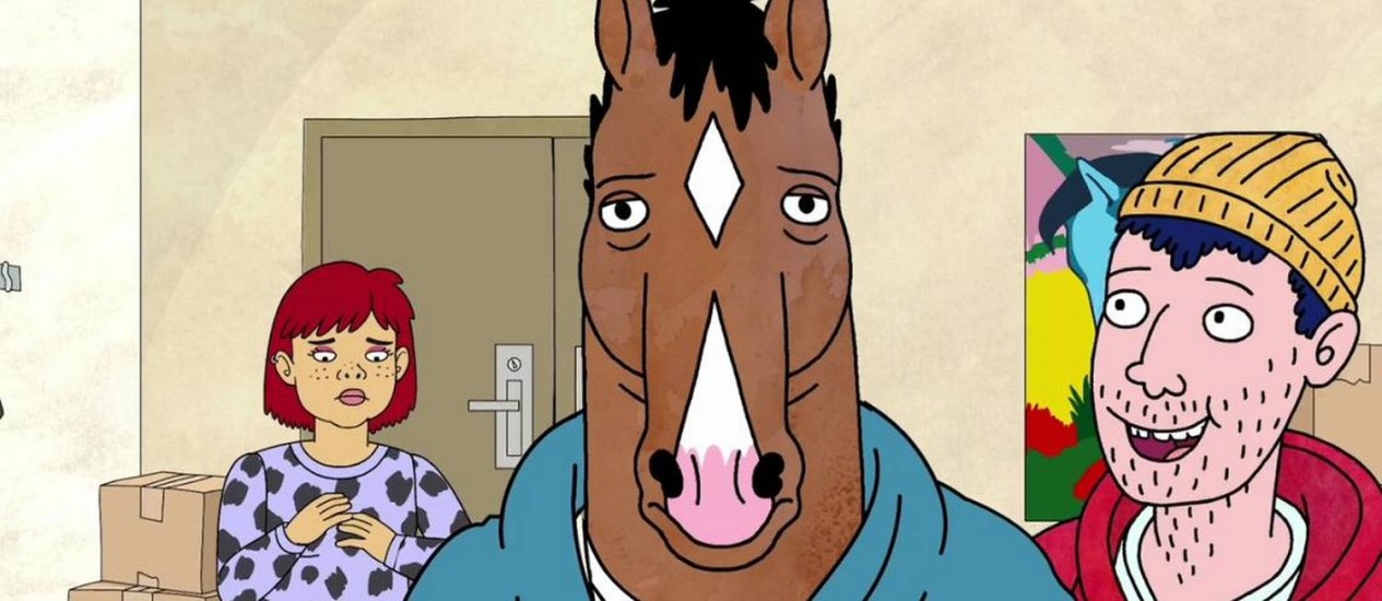 Cena da série 'BoJack Horseman', da Netflix Foto: Divulgação