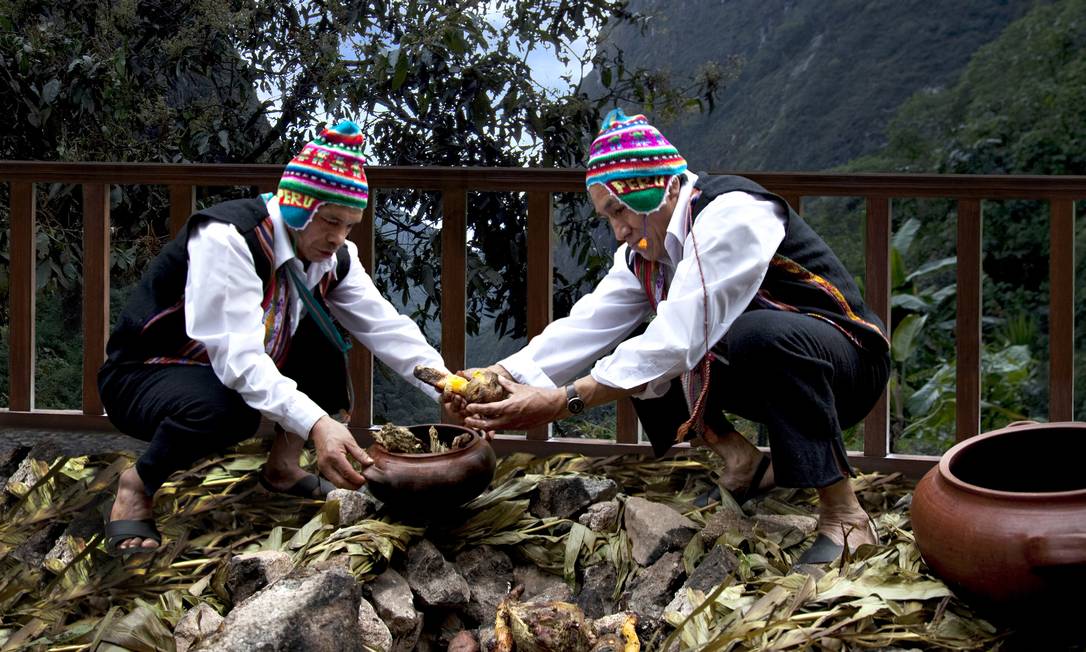 Em Machu Picchu, ambiente sofisticado com
