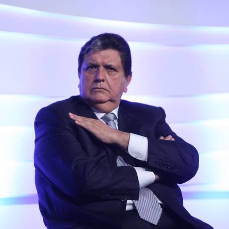 Ex-presidente do Peru, Alan García, durante evento no Brasil em 2012 Foto: Marcos Alves / Agência O Globo