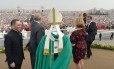 
Última missa rezada pelo Papa Francisco nesta visita ao Peru atraiu 1,3 milhão de fiéis
Foto: HO / AFP