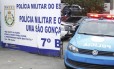 O 7º BPM (São Gonçalo) foi alvo da operação Calabar Foto: Pedro Teixeira / Agência O Globo