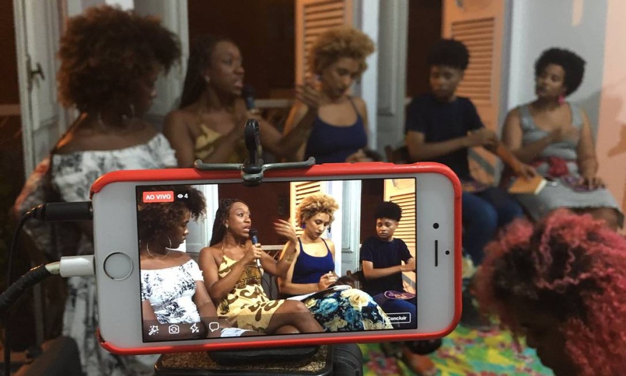 Horas antes do assassinato, Marielle havia participado de uma roda de conversa com mulheres no local conhecido como Casa das Pretas, na rua dos Inválidos, na Lapa Foto: Divulgação/PSOL