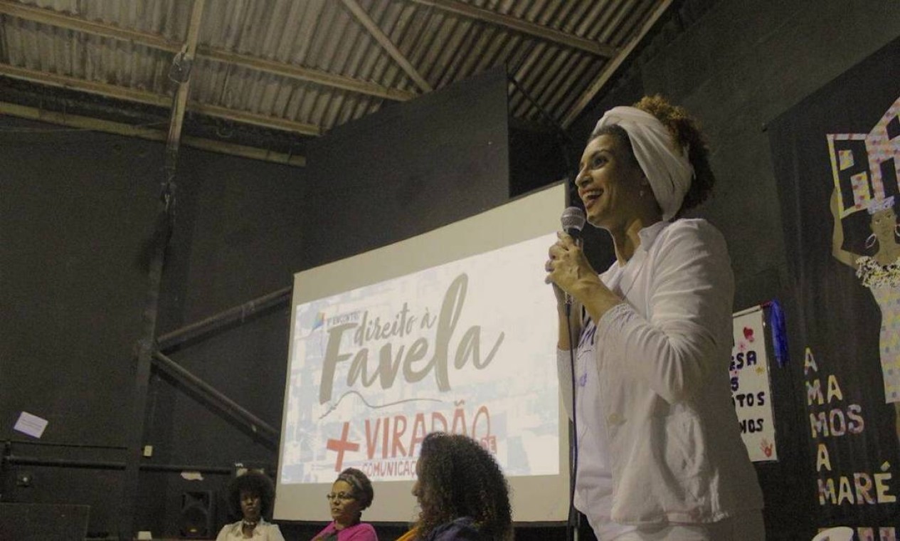 Em junho, ela participou de um debate no Museu da Maré sobre moradias Foto: Divulgação/PSOL