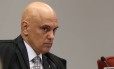 O ministro Alexandre de Moraes, durante sessão da Primeira Turma do STF Foto: Givaldo Barbosa/Agência O Globo/20-03-2018