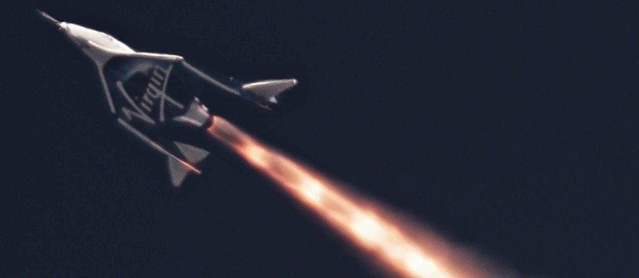 Resultado de imagem para Nova nave da Virgin Galactic realizou primeiro voo supersÃ³nico