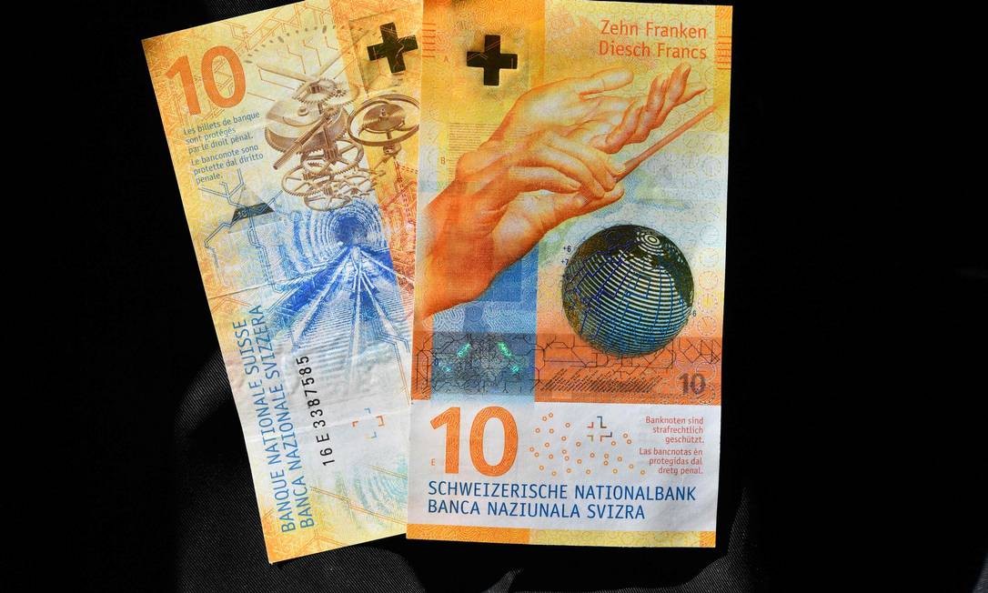 Nota de dez francos suíços é eleita a melhor do mundo em 2017 Jornal O Globo