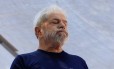 O ex-presidente Lula discursa no Sindicato dos Metalurgicos, no ABC