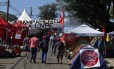 Acampamento em Curitiba de manifestantes pró-Lula Foto: PABLO JACOB / Agência O Globo 12-04-2018