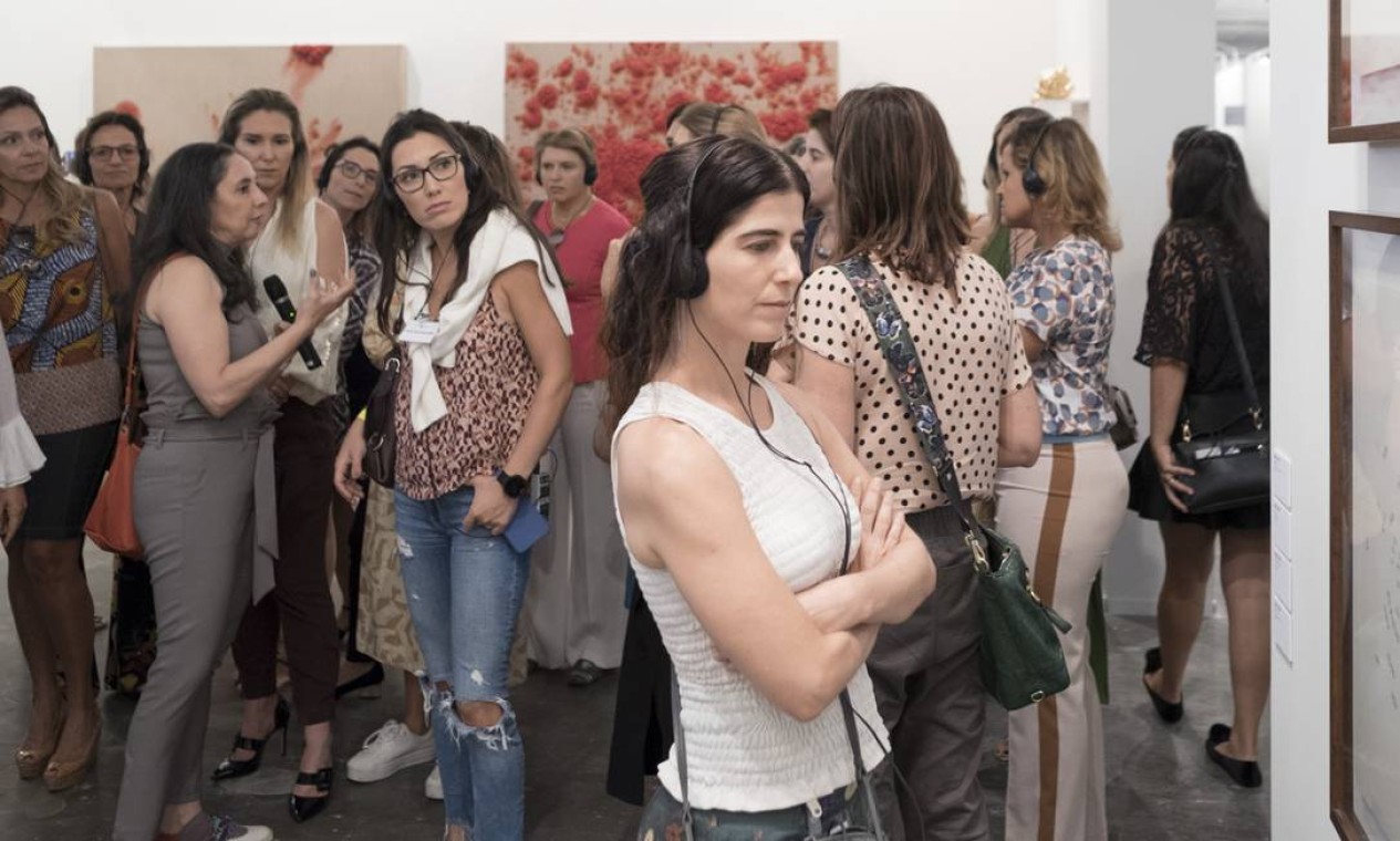 As visitas guiadas pelas galerias atrairam o público durante o evento Foto: Divulgação
