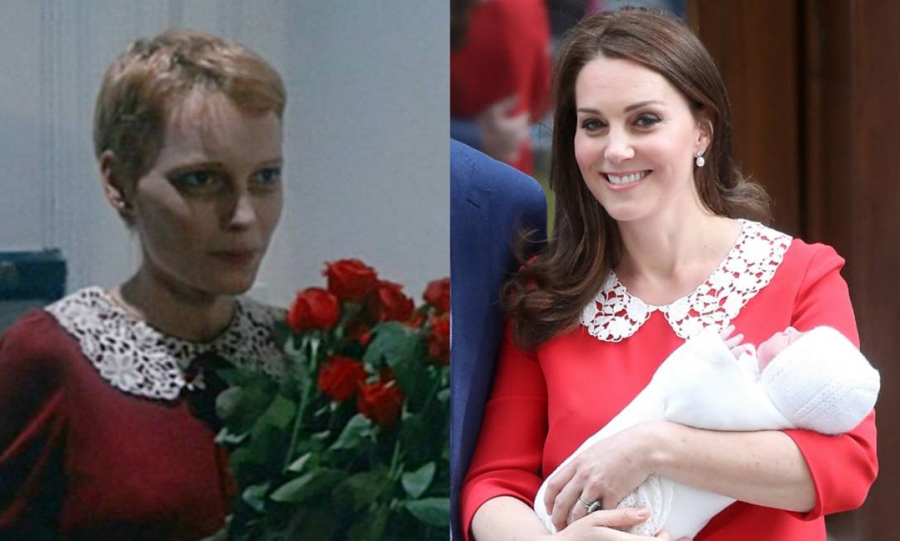 Semelhança de vestido de Kate Middleton com figurino de 'O bebê de