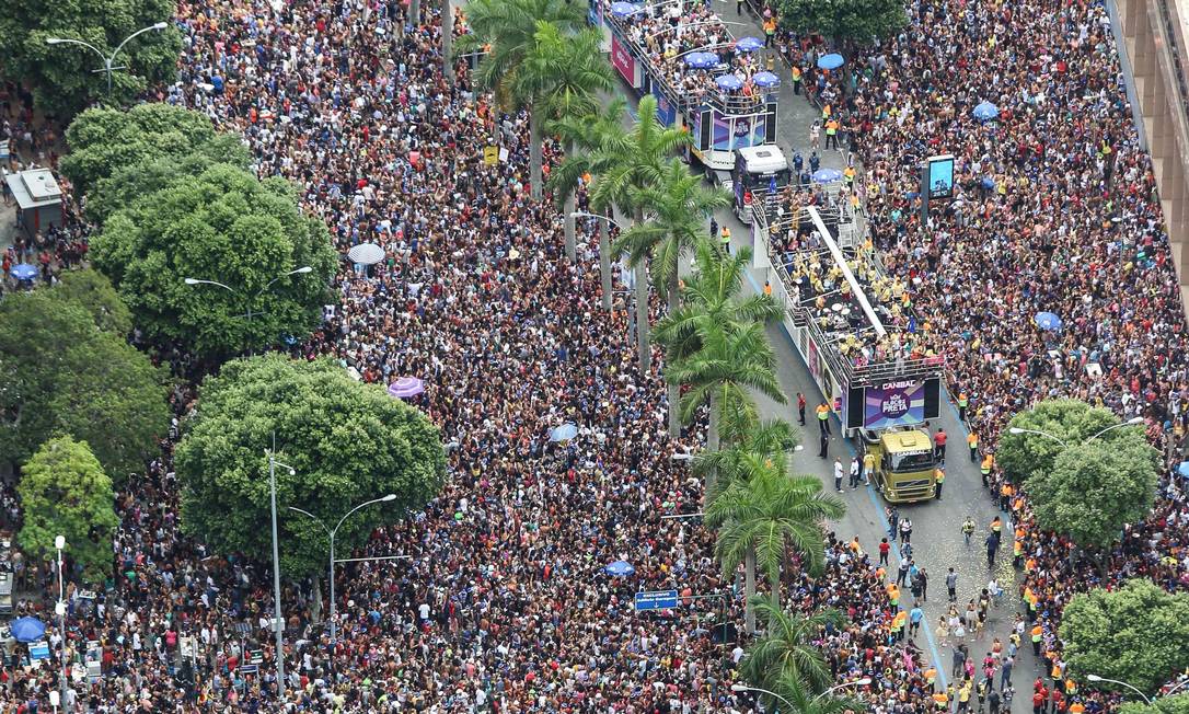 Cerca de 700 mil foliões acompanharam o Bloco da Preta este ano, no Centro do Rio Foto: Fernando Maia/Riotur