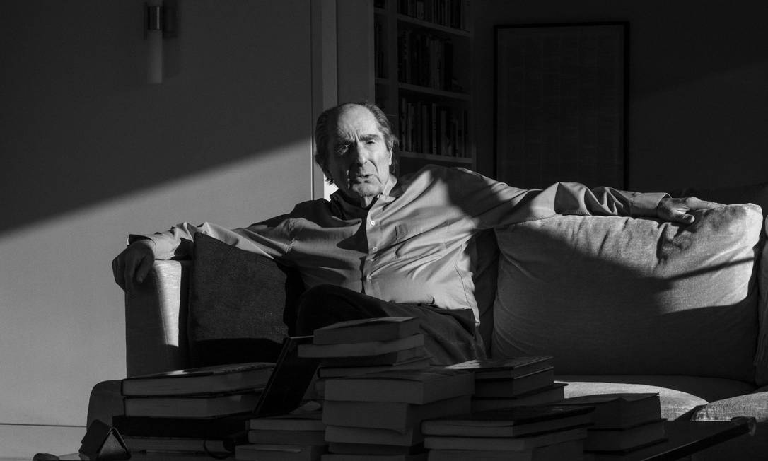 Philip Roth, em janeiro de 2018, em sua casa em Nova York Foto: PHILIP MONTGOMERY / The New York Times