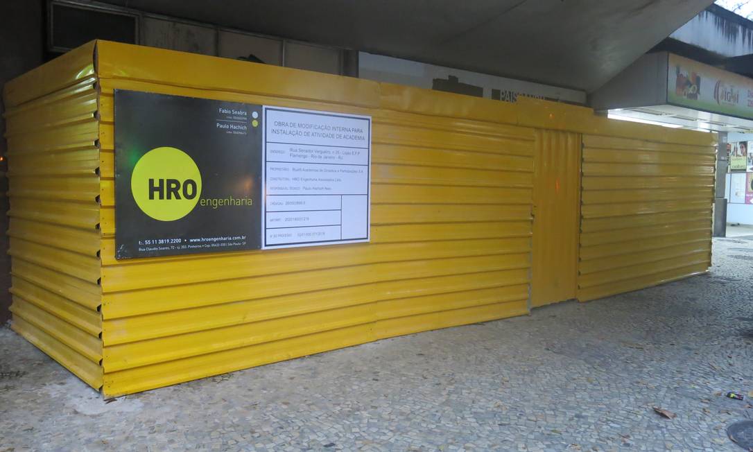 Espaço onde funcionou Cine Paissandu deixa saudosos os moradores do Flamengo Foto: Elis Bartonelli / Agência O Globo