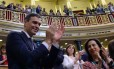 O novo chefe de governo espanhol, Pedro Sánchez Foto: PIERRE-PHILIPPE MARCOU / AFP