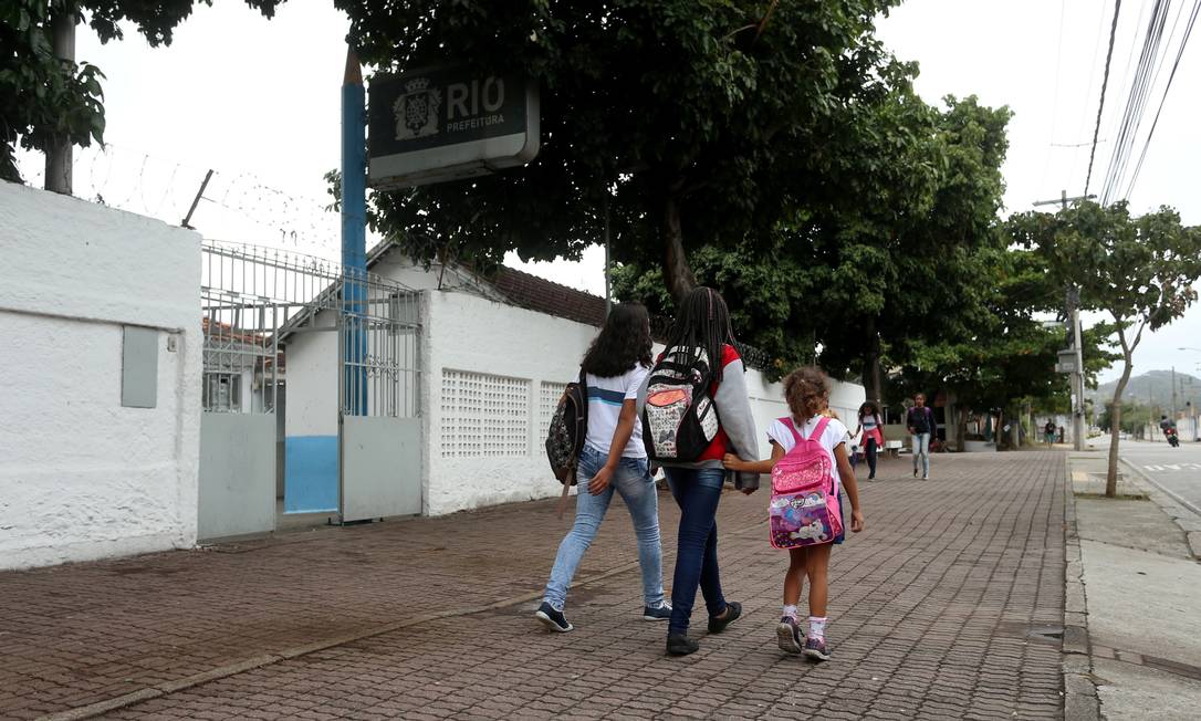 Escola Municipal Espírito Santo, em Cavalcanti Foto: Fabiano Rocha / Agência O Globo