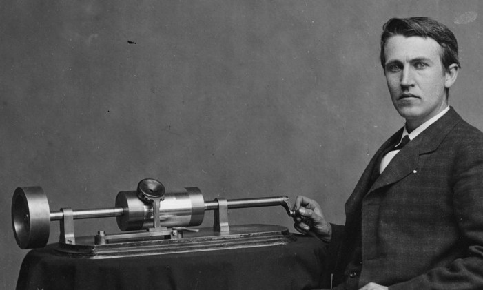 O fonógrafo de Thomas Edison Foto: Arquivo