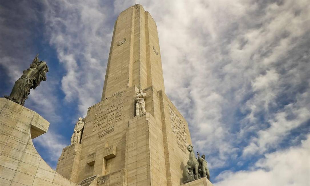 Monumento à Bandeira, um dos pontos turísticos de Rosário, na Argentina Foto: Wikimedia Commons / Reprodução