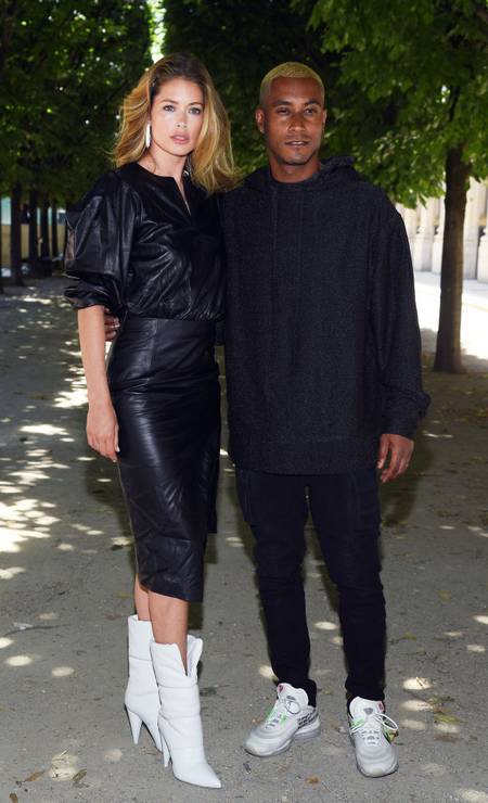A modelo Doutzen Kroes e o marido, Sunnery James Foto: Pascal Le Segretain / Getty Images