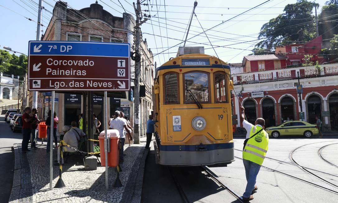 RI Rio de Janeiro (RJ) Zona Sul. 13/04/2018. Bondinho de Santa Teresa. Foto: Marcos Ramos / Agência O Globo