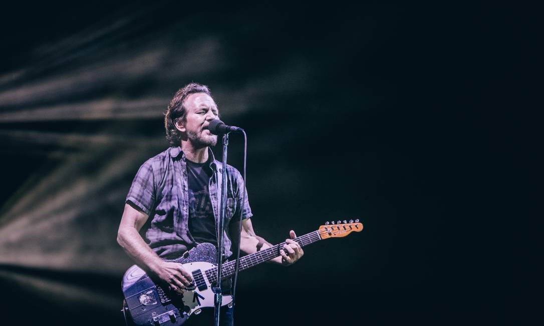 Pearl Jam faz show no palco do NOS Foto: Arlindo Camacho / Divulgação