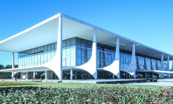 A fachada do PalÃ¡cio do Planalto, em BrasÃ­lia Foto: Romerio Cunha / Flickr