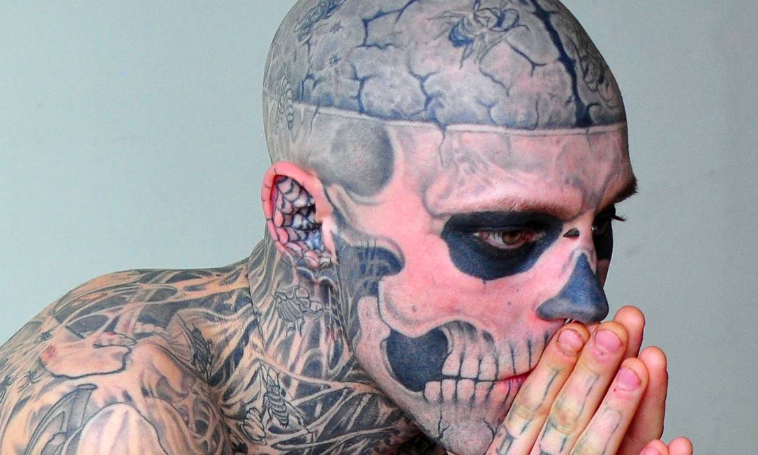 Morre o modelo Rick Genest, também conhecido como Zombie Boy - Jornal O  Globo