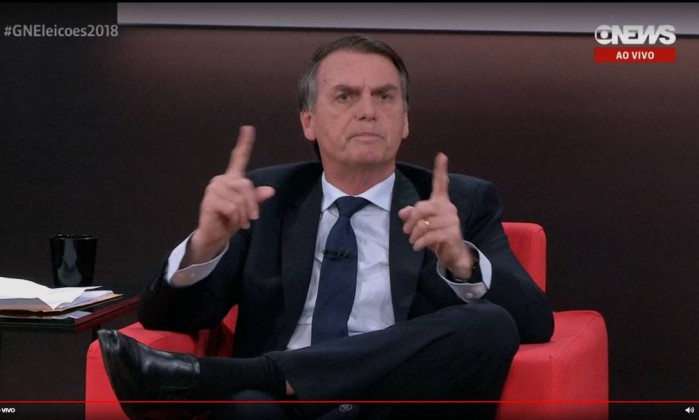 Resultado de imagem para bolsonaro globo news