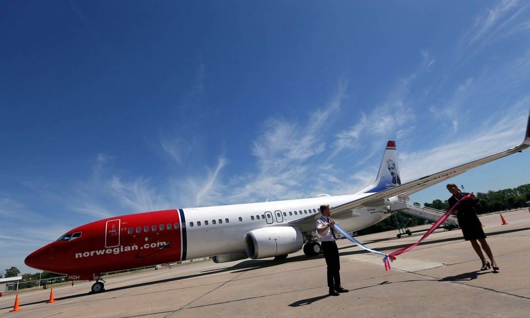 
Aeronave da Norwegian Air, empresa norueguesa ‘low cost’
Foto:
/
Reuters
