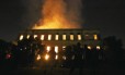 O incêndio que atingiu o Museu Nacional, no Rio de Janeiro, no dia 02 de setembro