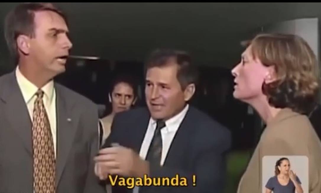Bolsonaro durante discussão com a deputada Maria do Rosário na Câmara Foto: Reprodução/ propaganda eleitoral 