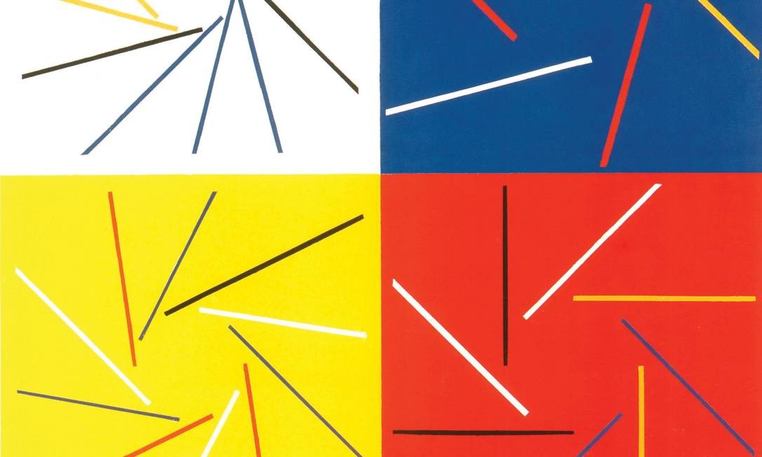 Detalhe de "Progressão e rotação" (1952-53), tela de Almir Mavignier
