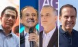 Candidatos ao governo de São Paulo Foto: Agência O Globo